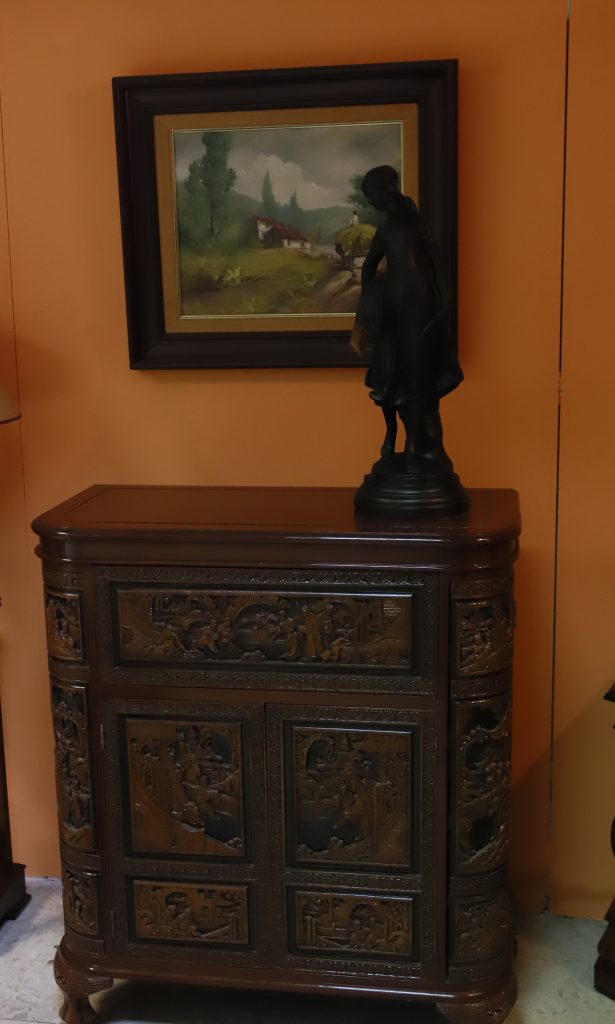mueble bar botellero chino marqueteria