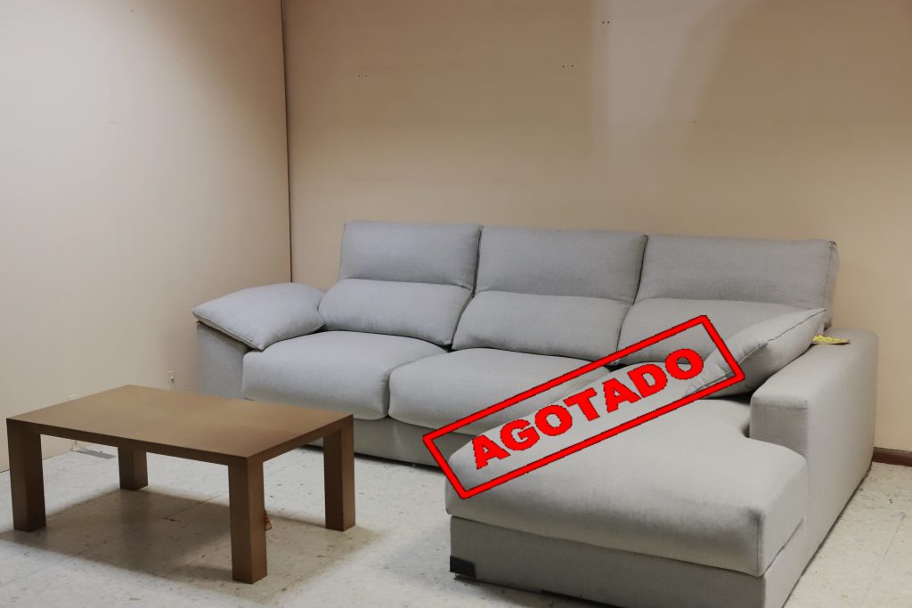 agotado sofa chaislonge gris